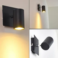 hofstein Spot mural Zuoz Noir, 1 lumière