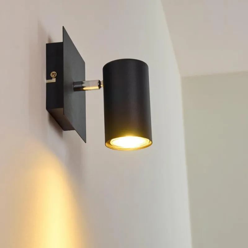 hofstein Spot mural Zuoz Noir, 1 lumière