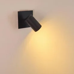 hofstein Spot mural Zuoz Noir, 1 lumière