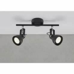 Luminaires Scandinaves-Luminaires Nordlux Spot Nordlux ASLAK Noir, 1 lumière