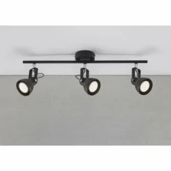 Luminaires Scandinaves-Luminaires Nordlux Spot Nordlux ASLAK Noir, 3 lumières