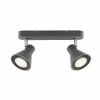 Luminaires Scandinaves-Luminaires Nordlux Spot Nordlux EIK Gris, 2 lumières