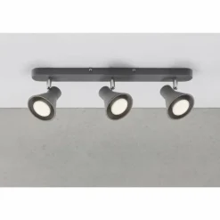 Luminaires Scandinaves-Luminaires Nordlux Spot Nordlux EIK Gris, 3 lumières