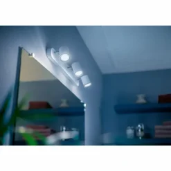 Luminaires Philips Spot Philips Hue Ambiance White Adore Blanc, 3 lumières, Télécommandes
