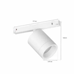 Luminaires Philips Spot Philips Hue Perifo LED Blanc, 1 lumière, Changeur de couleurs