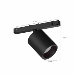 Luminaires Philips Spot Philips Hue Perifo LED Noir, 1 lumière, Changeur de couleurs