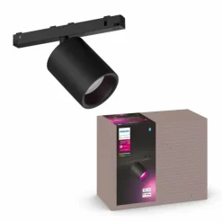 Luminaires Philips Spot Philips Hue Perifo LED Noir, 1 lumière, Changeur de couleurs