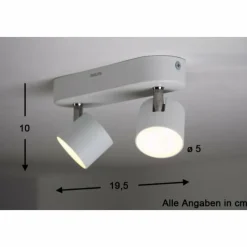 Luminaires Philips Spot Philips STAR LED Blanc, 2 lumières* Éclairage Led