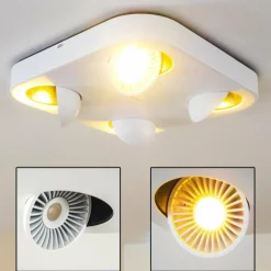 hofstein Spot plafond Granada LED Blanc, 4 lumières