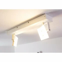 hofstein Spot plafond Guyana LED Chrome, Blanc, 2 lumières* Éclairage Led