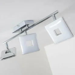 Luminaires Trio Spot plafond Trio Pontius LED Chrome, 3 lumières* Spots Et Projecteurs