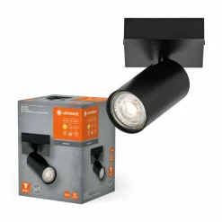 Luminaires Ledvance Spot Plafonnier LED Noir, 1 lumière* Éclairage Led