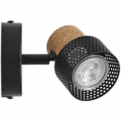 Lampes En Bois-Luminaires Ledvance Spot Plafonnier LED Noir, 1 lumière