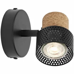 Lampes En Bois-Luminaires Ledvance Spot Plafonnier LED Noir, 1 lumière