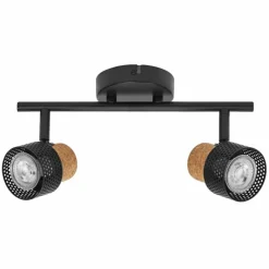 Lampes En Bois-Luminaires Ledvance Spot Plafonnier LED Noir, 2 lumières