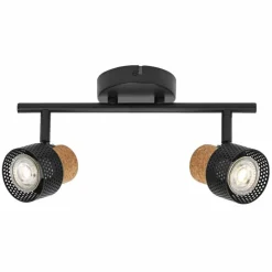 Lampes En Bois-Luminaires Ledvance Spot Plafonnier LED Noir, 2 lumières