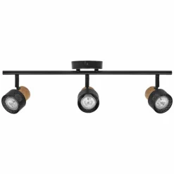 Lampes En Bois-Luminaires Ledvance Spot Plafonnier LED Noir, 3 lumières