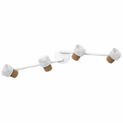 Lampes En Bois-Luminaires Ledvance Spot Plafonnier LED Blanc, 4 lumières