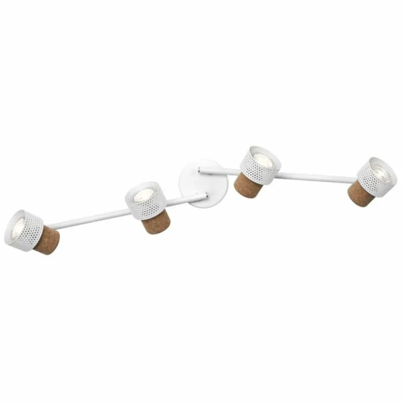Lampes En Bois-Luminaires Ledvance Spot Plafonnier LED Blanc, 4 lumières