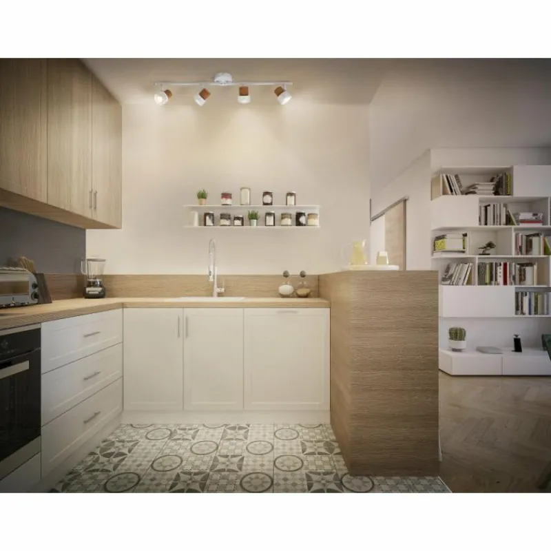 Lampes En Bois-Luminaires Ledvance Spot Plafonnier LED Blanc, 4 lumières