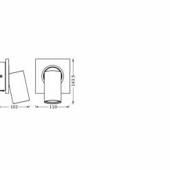 Lampes En Bois-Luminaires Ledvance Spot Plafonnier LED Couleur bois, Noir, 1 lumière