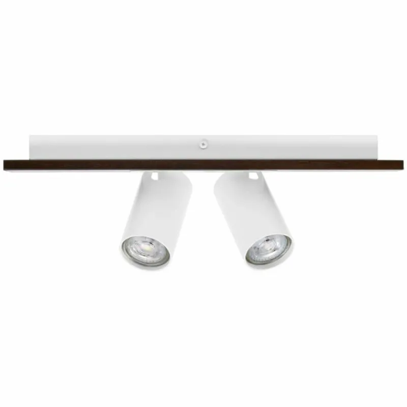 Lampes En Bois-Luminaires Ledvance Spot Plafonnier LED Couleur bois, Blanc, 2 lumières