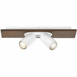 Lampes En Bois-Luminaires Ledvance Spot Plafonnier LED Couleur bois, Blanc, 2 lumières