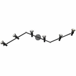 Luminaires Ledvance Spot Plafonnier LED Noir, 6 lumières* Éclairage Led