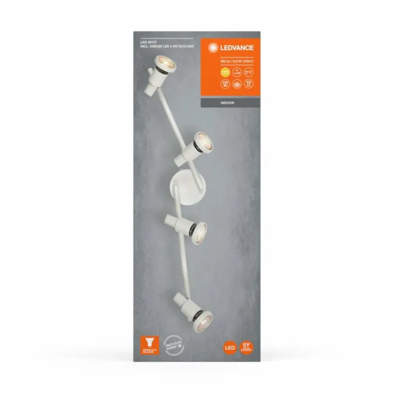 Luminaires Ledvance Spot Plafonnier LED Blanc, 4 lumières* Éclairage Led