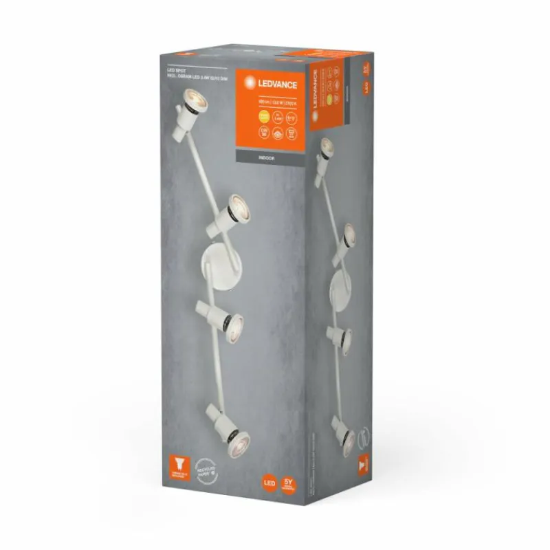 Luminaires Ledvance Spot Plafonnier LED Blanc, 4 lumières* Éclairage Led