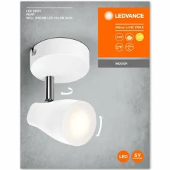 Luminaires Ledvance Spot Plafonnier LED Blanc, 1 lumière* Éclairage Led