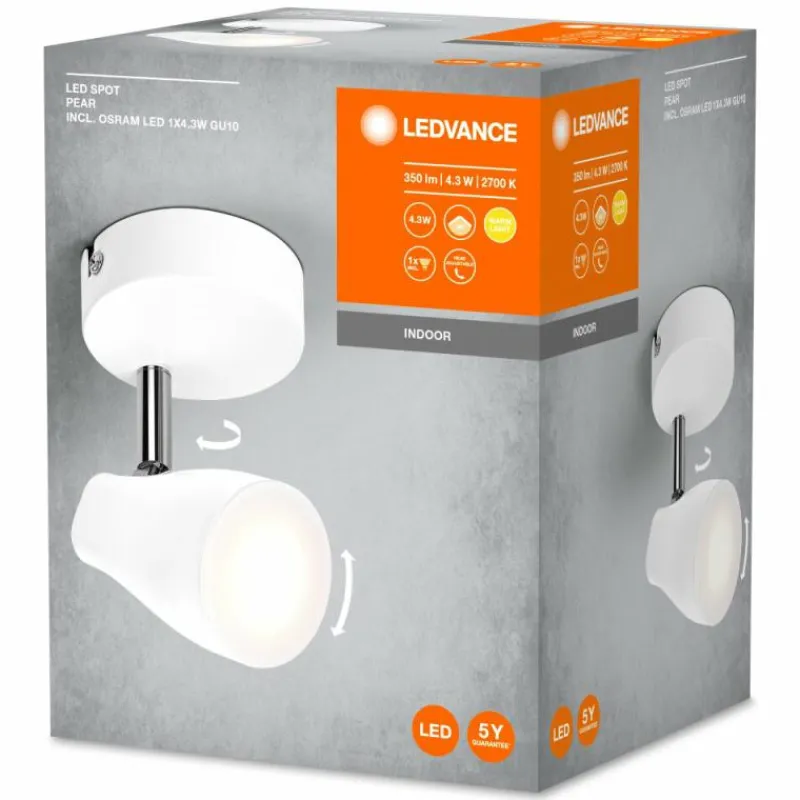 Luminaires Ledvance Spot Plafonnier LED Blanc, 1 lumière* Éclairage Led