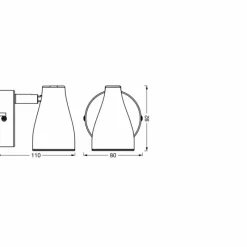 Luminaires Ledvance Spot Plafonnier LED Gris, 1 lumière* Éclairage Led