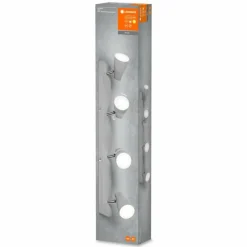 Luminaires Ledvance Spot Plafonnier LED Gris, 4 lumières* Éclairage Led