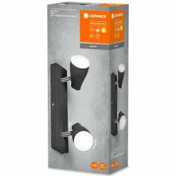 Luminaires Ledvance Spot Plafonnier LED Noir, 2 lumières* Éclairage Led