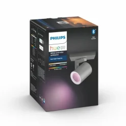 Luminaires Philips Spot pour plafond et mur, kit d'extension Philips Hue Ambiance White & Color Argenta Argenté, 1 lumière, Changeur de couleurs