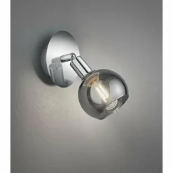 Suspension Verre Fumé-Luminaires Reality Spot Reality BREST Chrome, 1 lumière