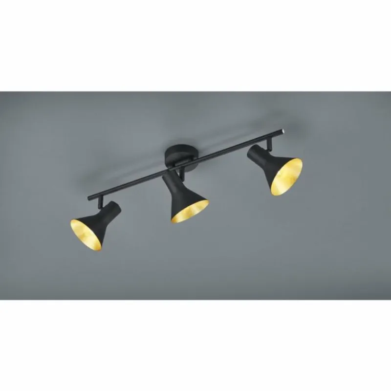 Lampes Dorées-Luminaires Reality Spot Reality NINA Noir, 3 lumières