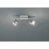 Luminaires Reality Spot Reality ROUBAIX LED Nickel mat, 2 lumières* Éclairage Led