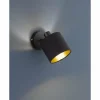 Lampes En Tissu-Luminaires Reality Spot Reality TOMMY Noir, 1 lumière
