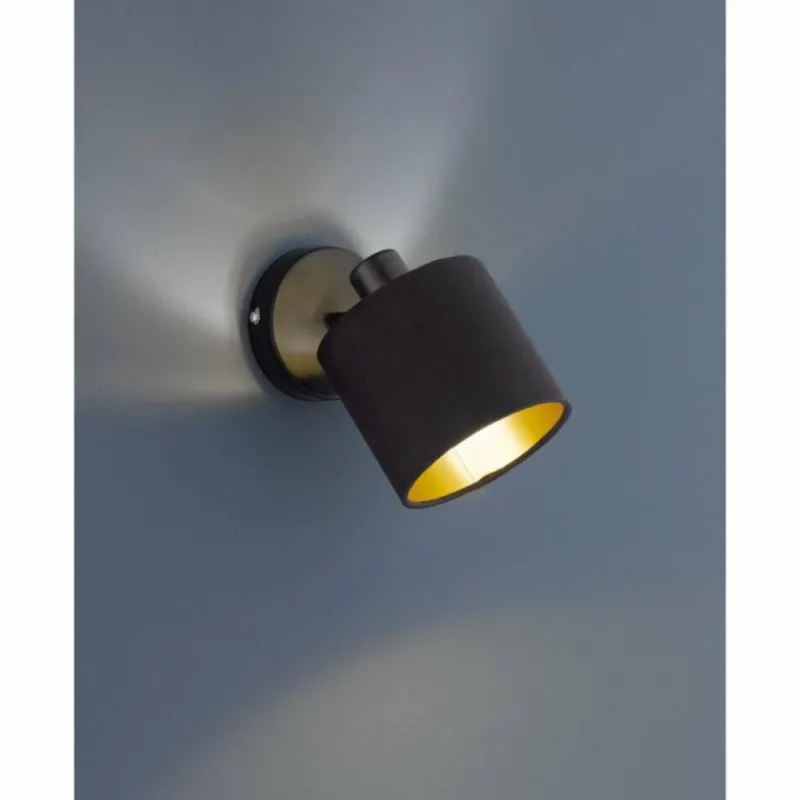 Lampes En Tissu-Luminaires Reality Spot Reality TOMMY Noir, 1 lumière