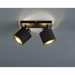 Lampes En Tissu-Luminaires Reality Spot Reality TOMMY Noir, 2 lumières