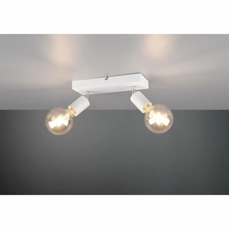 Luminaires Reality Spot Reality Vannes Blanc, 2 lumières* Spots Et Projecteurs