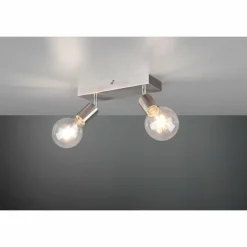 Luminaires Reality Spot Reality Vannes Nickel mat, 2 lumières