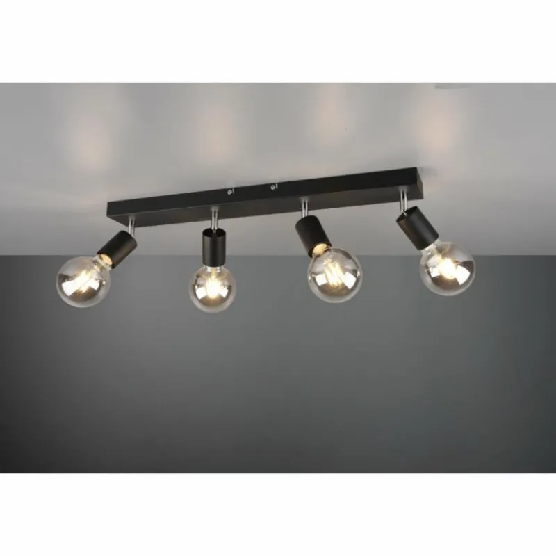 Luminaires Reality Spot Reality Vannes Noir, 4 lumières* Spots Et Projecteurs