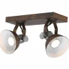 Luminaires Steinhauer Spot Steinhauer BROOKLY LED Brun, 2 lumières* Spots Et Projecteurs