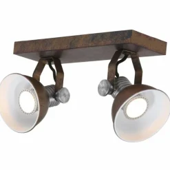 Luminaires Steinhauer Spot Steinhauer BROOKLY LED Brun, 2 lumières* Spots Et Projecteurs