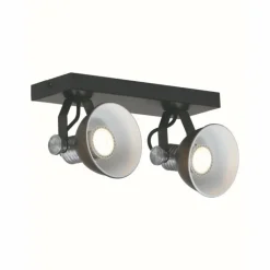 Luminaires Steinhauer Spot Steinhauer BROOKLY LED Noir, 2 lumières* Éclairage Led