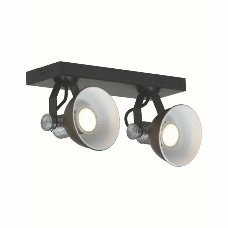 Luminaires Steinhauer Spot Steinhauer BROOKLY LED Noir, 2 lumières* Éclairage Led