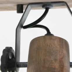 Lampes En Bois-Luminaires Steinhauer Spot Steinhauer GEARWOOD Gris, 2 lumières